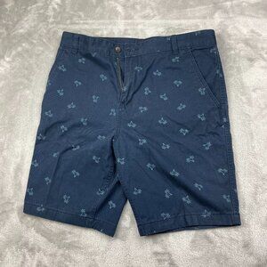 Faded Glory Palm Tree Casual Flat Front Shorts Men's Size 36